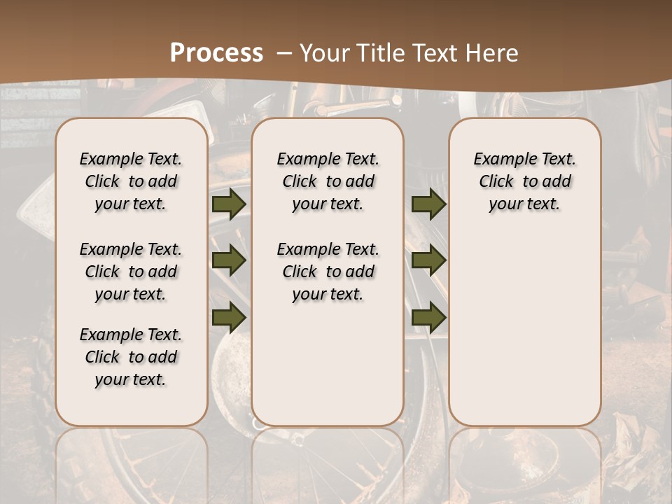 Steam Motorcycle Punk PowerPoint Template