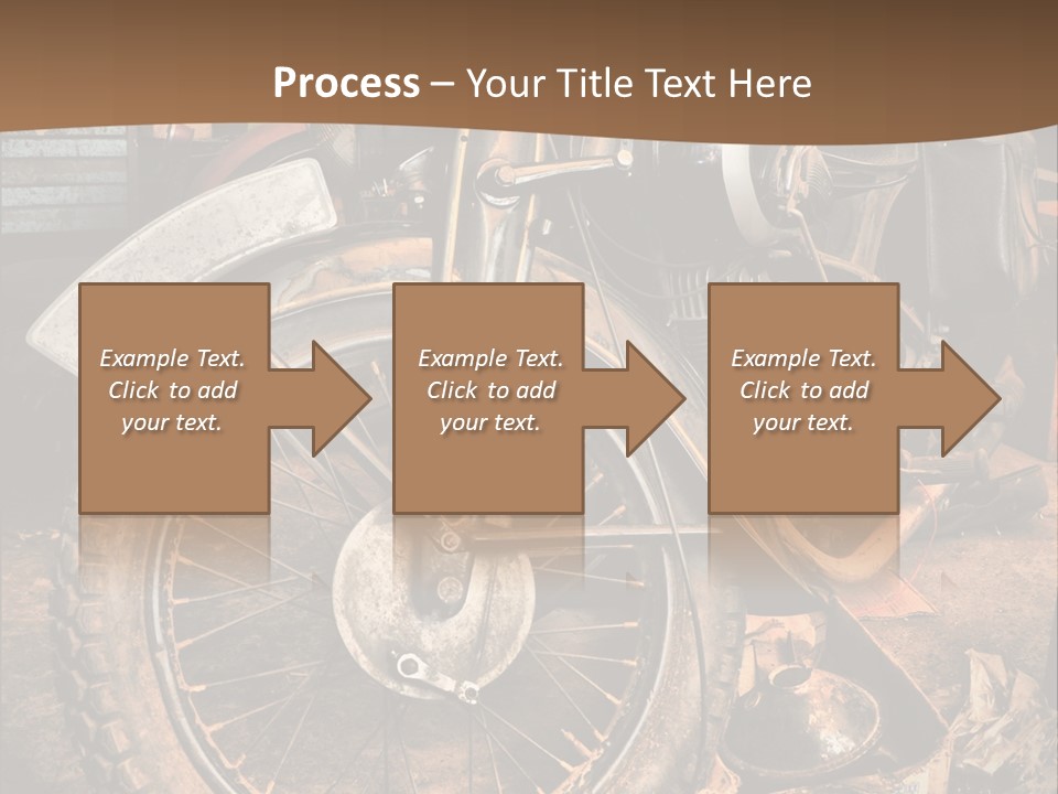 Steam Motorcycle Punk PowerPoint Template
