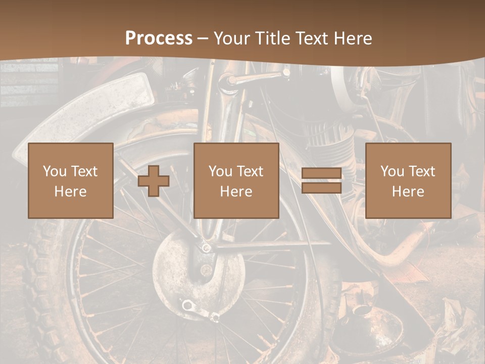 Steam Motorcycle Punk PowerPoint Template