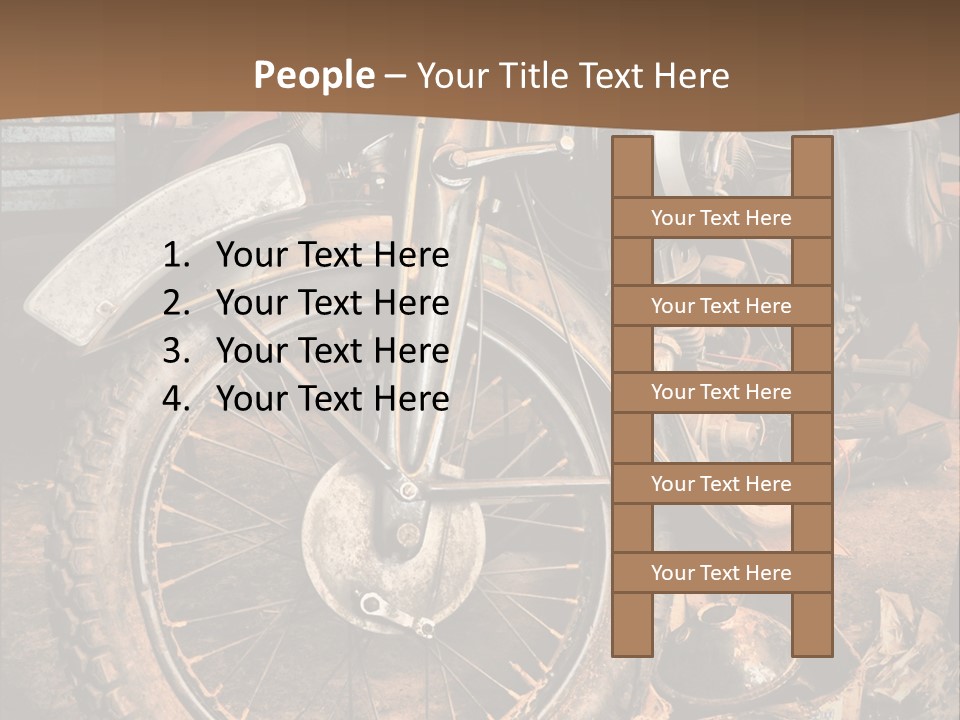 Steam Motorcycle Punk PowerPoint Template