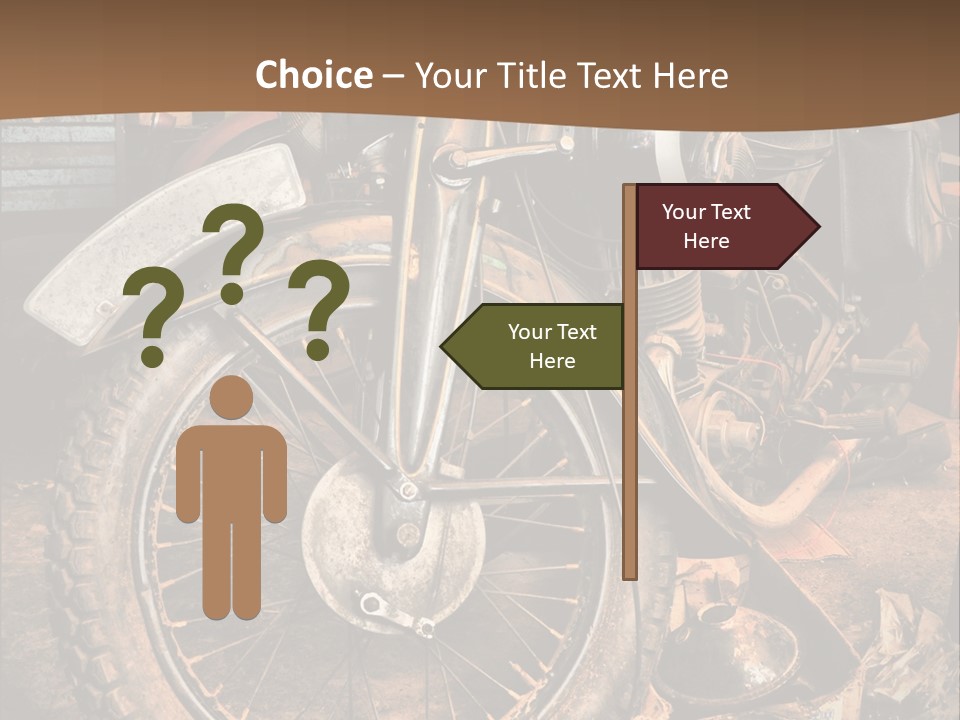 Steam Motorcycle Punk PowerPoint Template