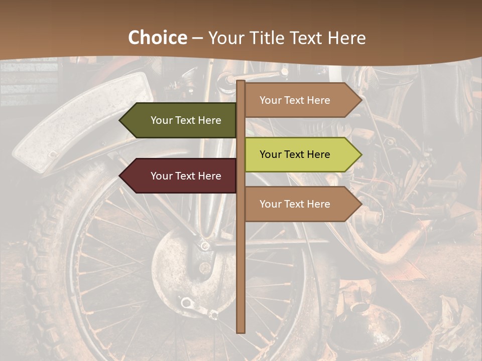Steam Motorcycle Punk PowerPoint Template