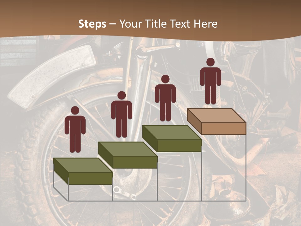 Steam Motorcycle Punk PowerPoint Template