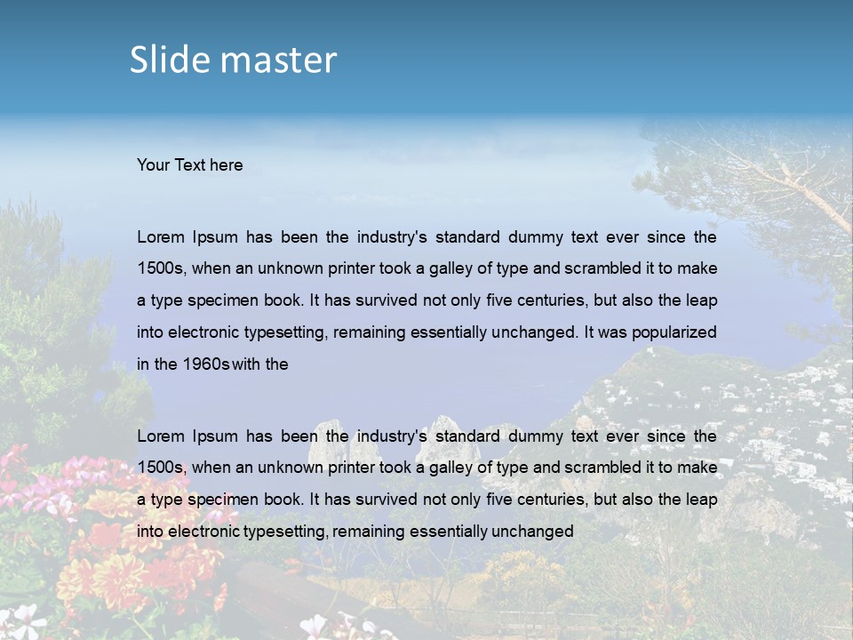 Mountain Landscape Outdoor PowerPoint Template