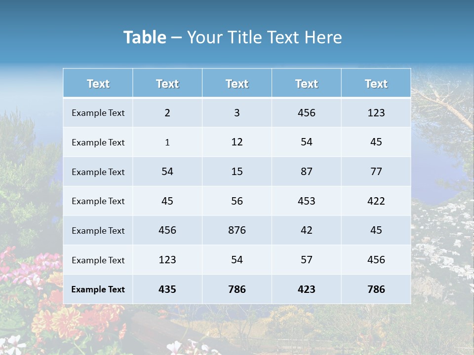 Mountain Landscape Outdoor PowerPoint Template