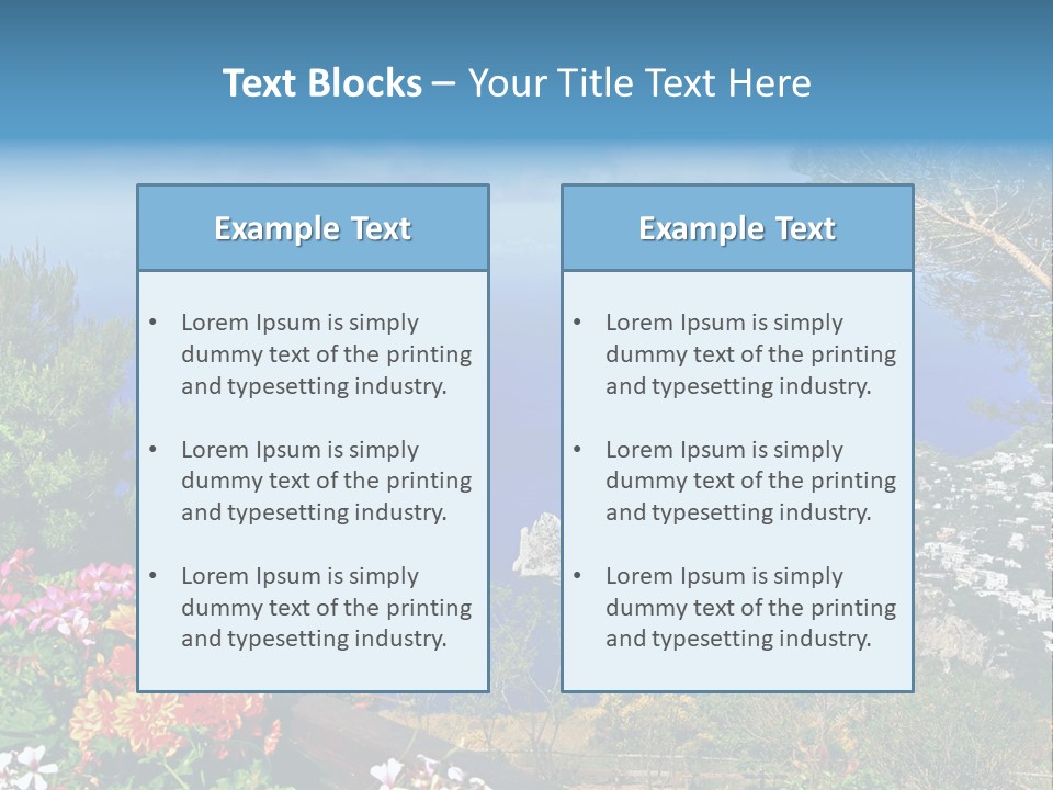 Mountain Landscape Outdoor PowerPoint Template