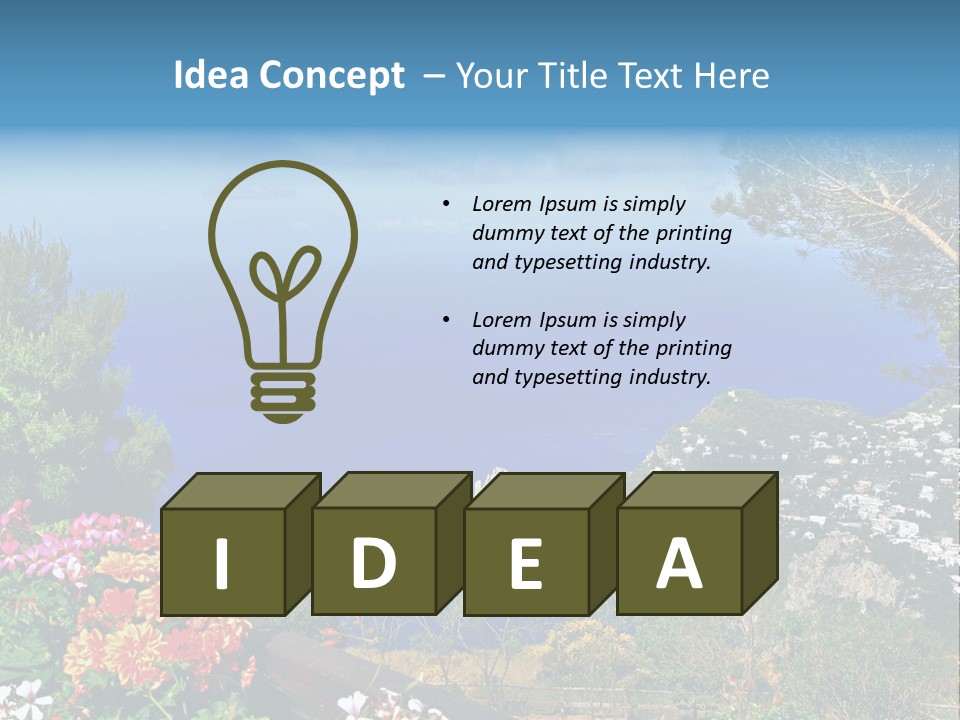 Mountain Landscape Outdoor PowerPoint Template