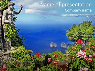 Recreational Mediterranean Vista PowerPoint Template