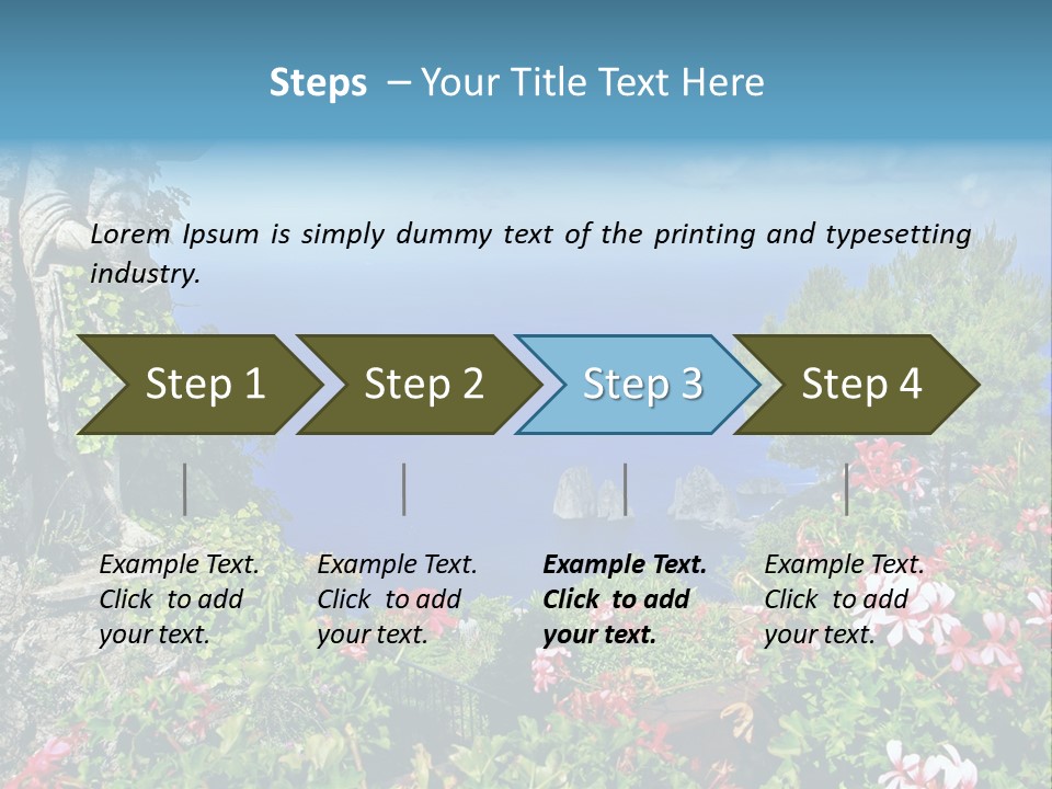 Recreational Mediterranean Vista PowerPoint Template
