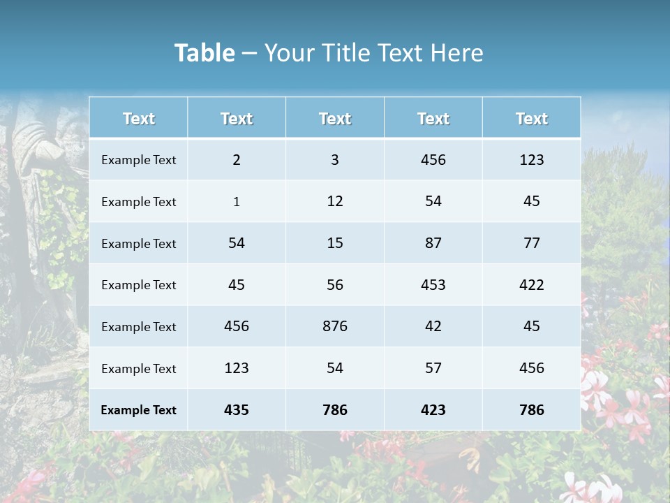Recreational Mediterranean Vista PowerPoint Template