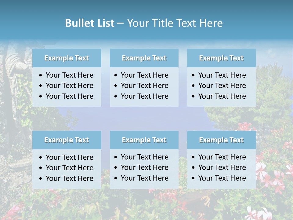 Recreational Mediterranean Vista PowerPoint Template