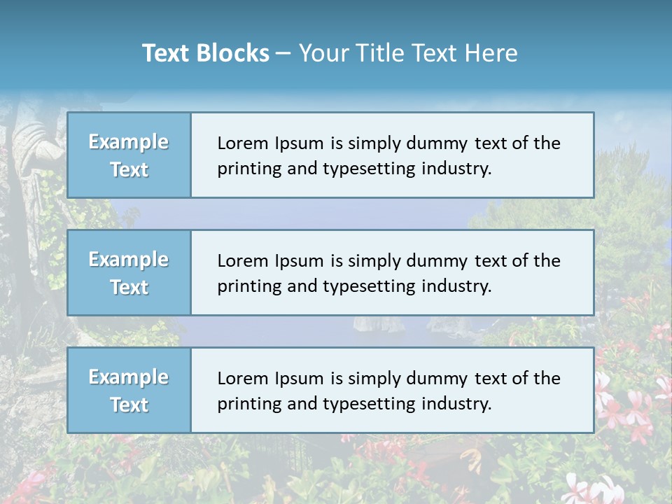 Recreational Mediterranean Vista PowerPoint Template
