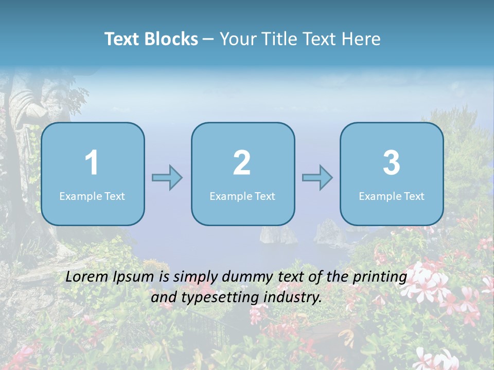 Recreational Mediterranean Vista PowerPoint Template