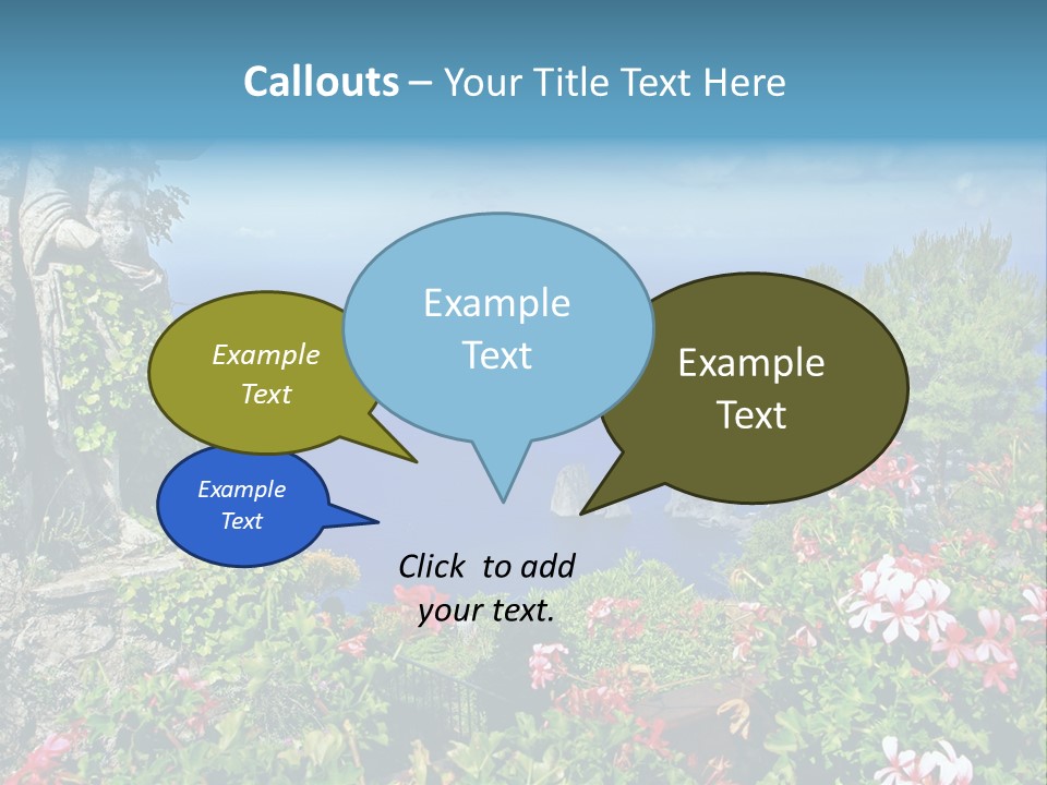 Recreational Mediterranean Vista PowerPoint Template