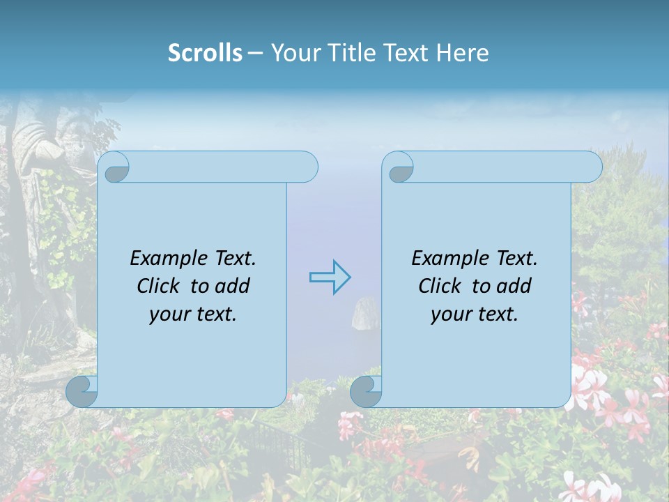 Recreational Mediterranean Vista PowerPoint Template