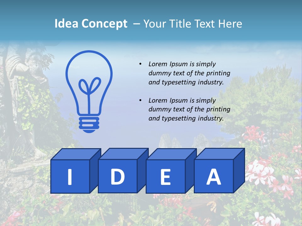 Recreational Mediterranean Vista PowerPoint Template