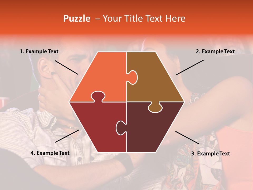 Movie Theater Hugging PowerPoint Template