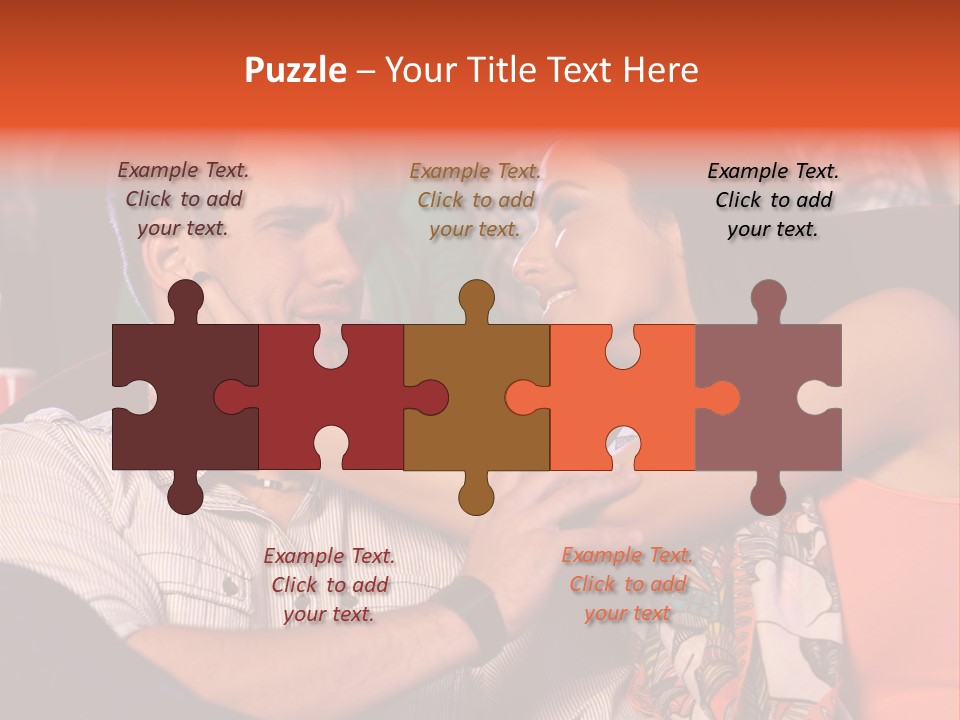 Movie Theater Hugging PowerPoint Template