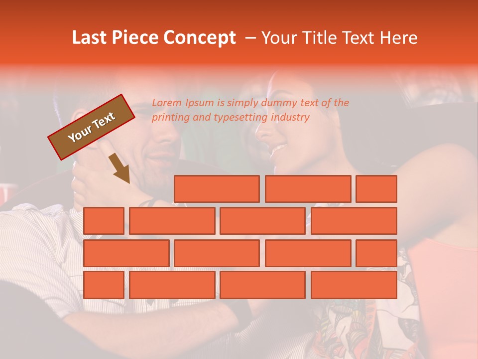 Movie Theater Hugging PowerPoint Template
