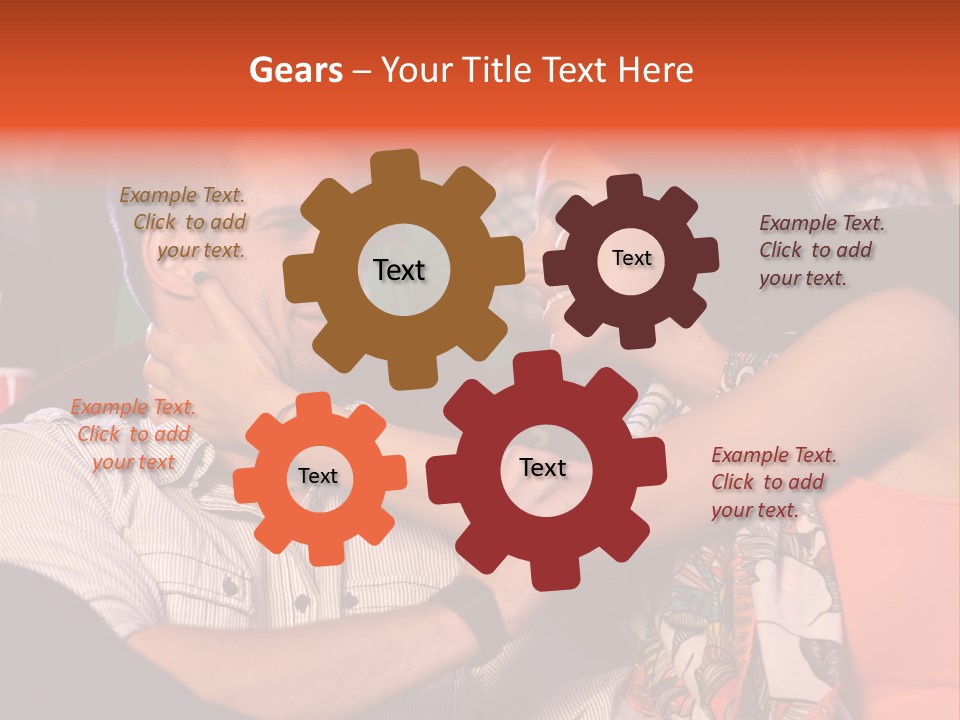 Movie Theater Hugging PowerPoint Template