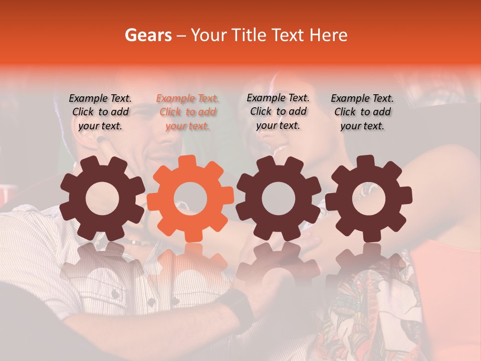 Movie Theater Hugging PowerPoint Template