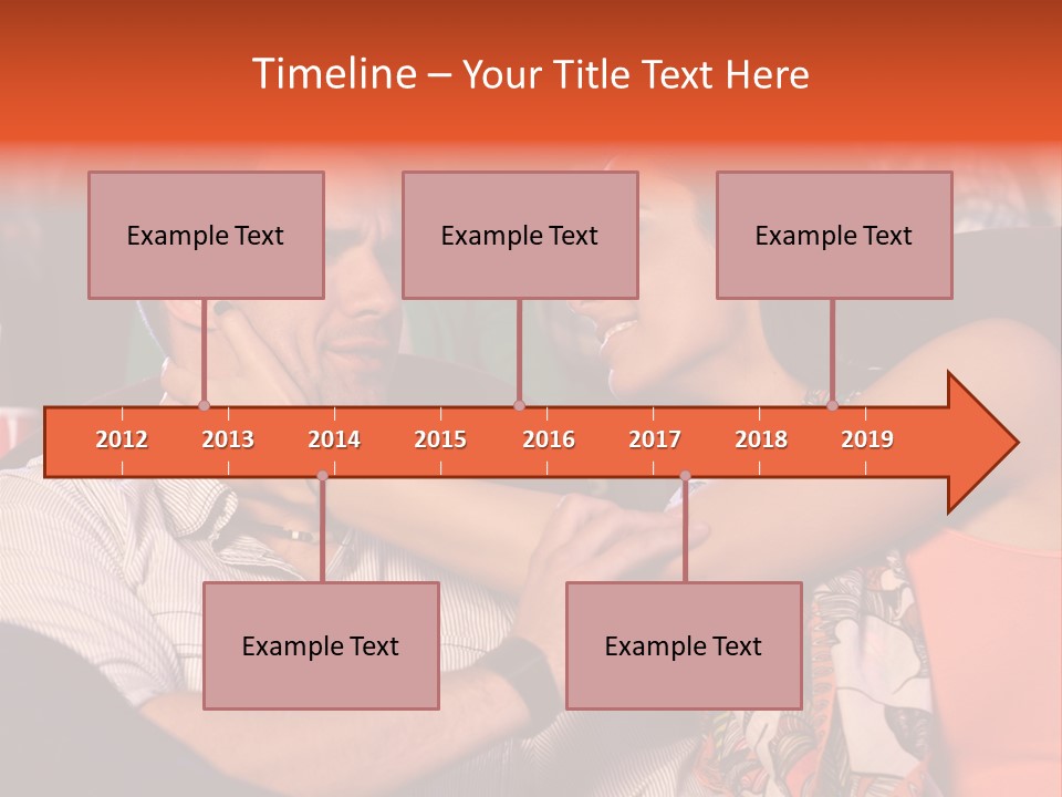 Movie Theater Hugging PowerPoint Template