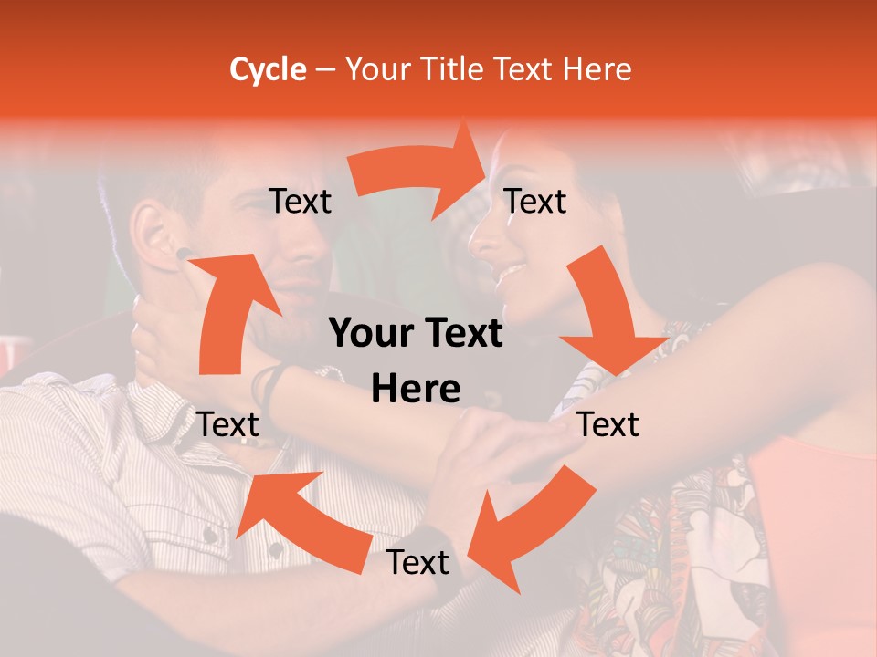 Movie Theater Hugging PowerPoint Template