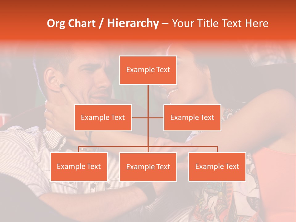 Movie Theater Hugging PowerPoint Template