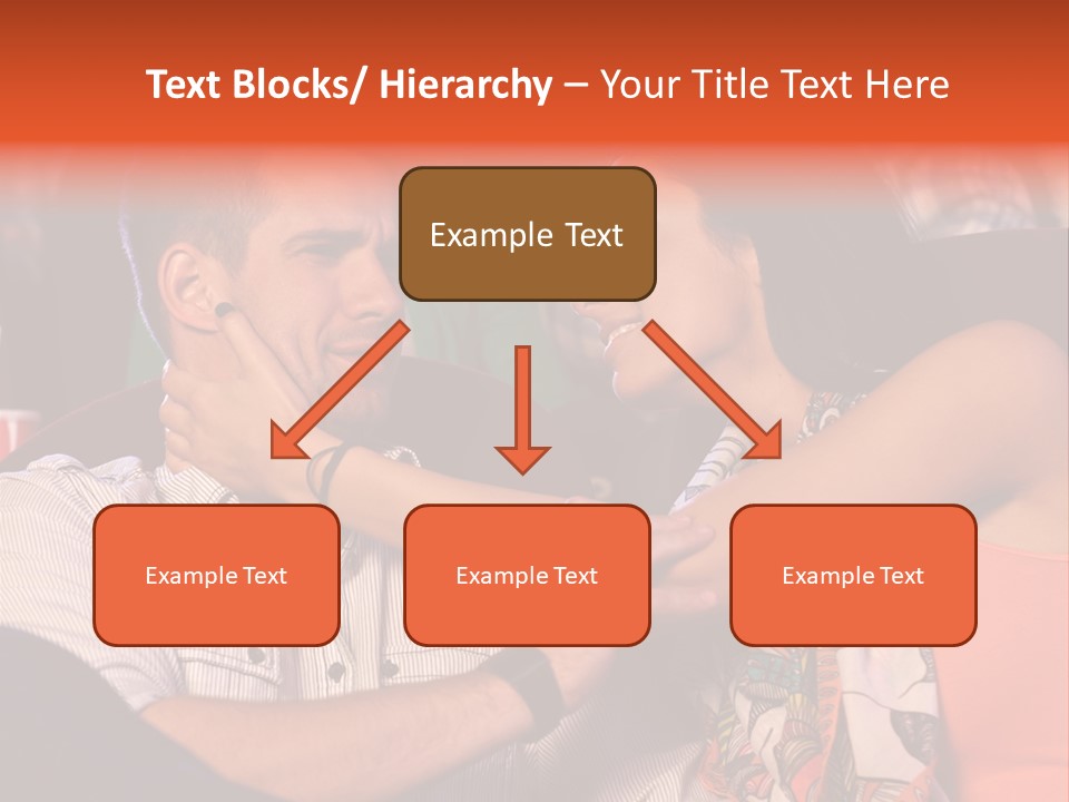 Movie Theater Hugging PowerPoint Template