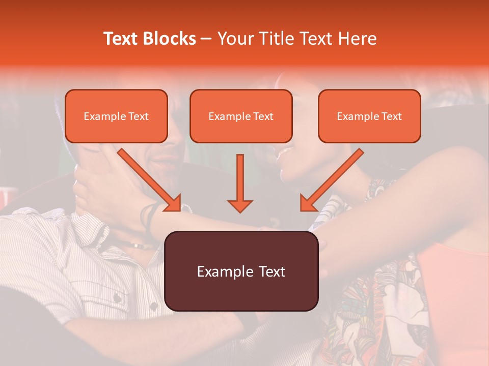 Movie Theater Hugging PowerPoint Template