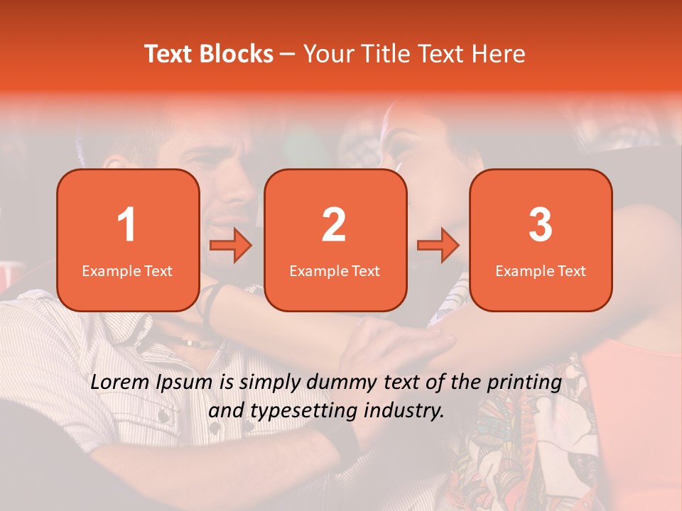 Movie Theater Hugging PowerPoint Template