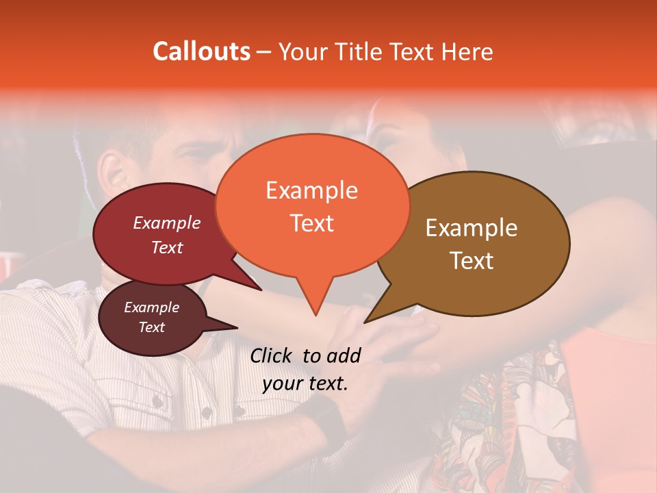 Movie Theater Hugging PowerPoint Template