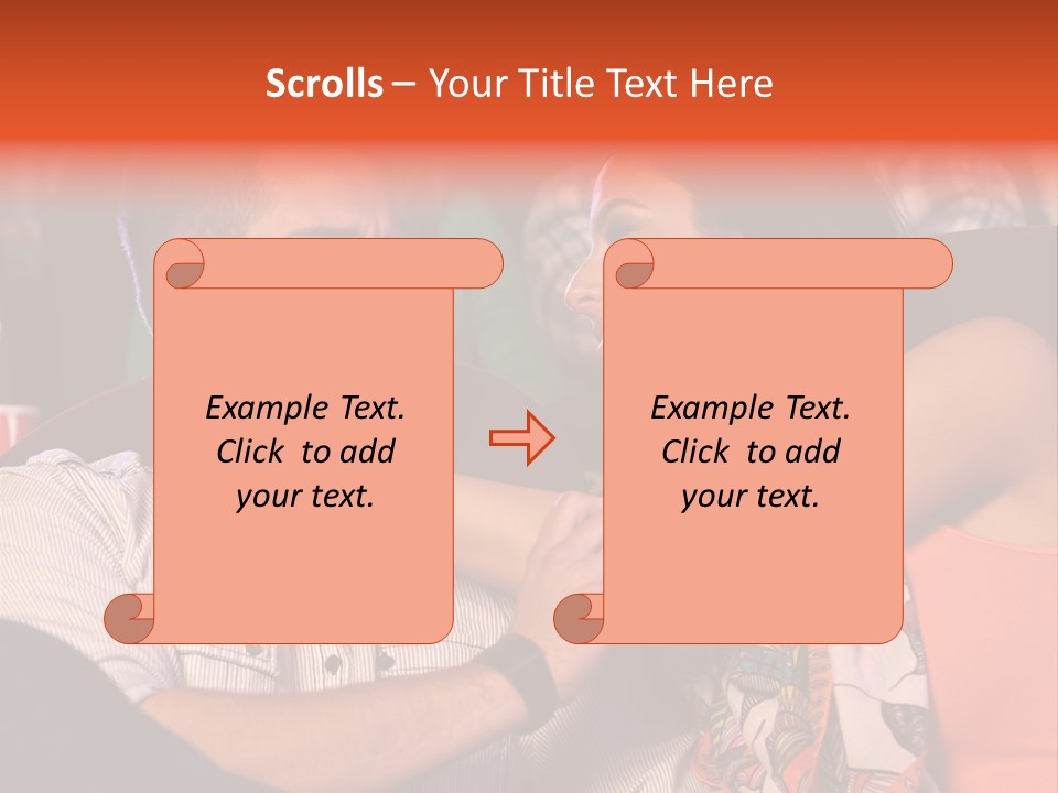 Movie Theater Hugging PowerPoint Template