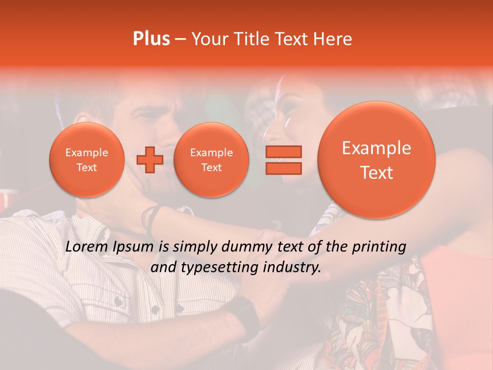 Movie Theater Hugging PowerPoint Template