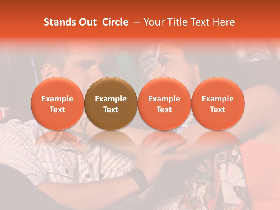 Movie Theater Hugging PowerPoint Template