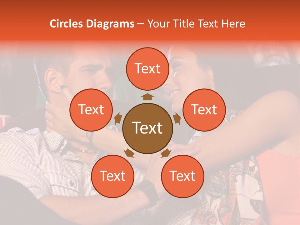 Movie Theater Hugging PowerPoint Template