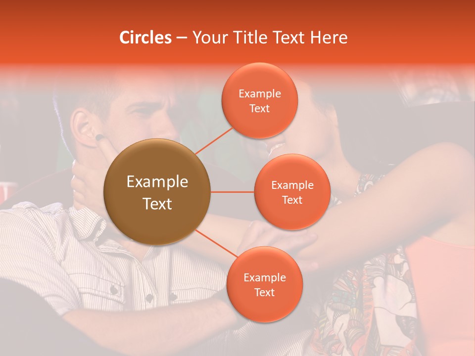 Movie Theater Hugging PowerPoint Template