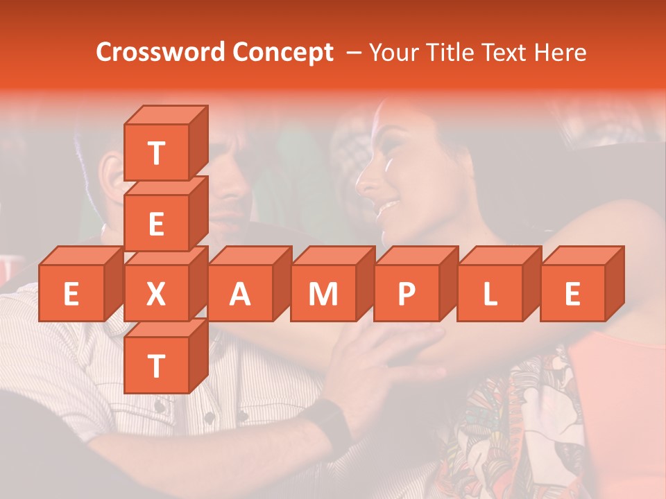 Movie Theater Hugging PowerPoint Template