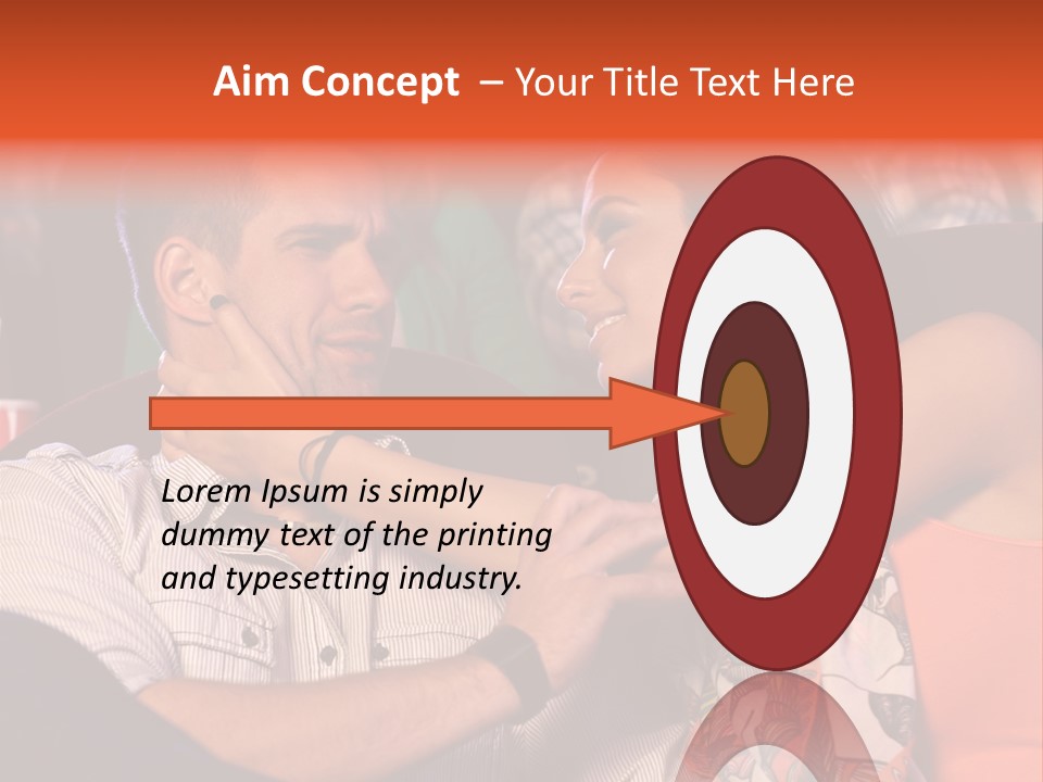 Movie Theater Hugging PowerPoint Template
