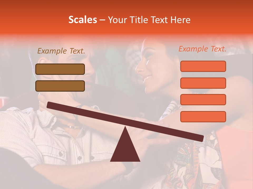 Movie Theater Hugging PowerPoint Template