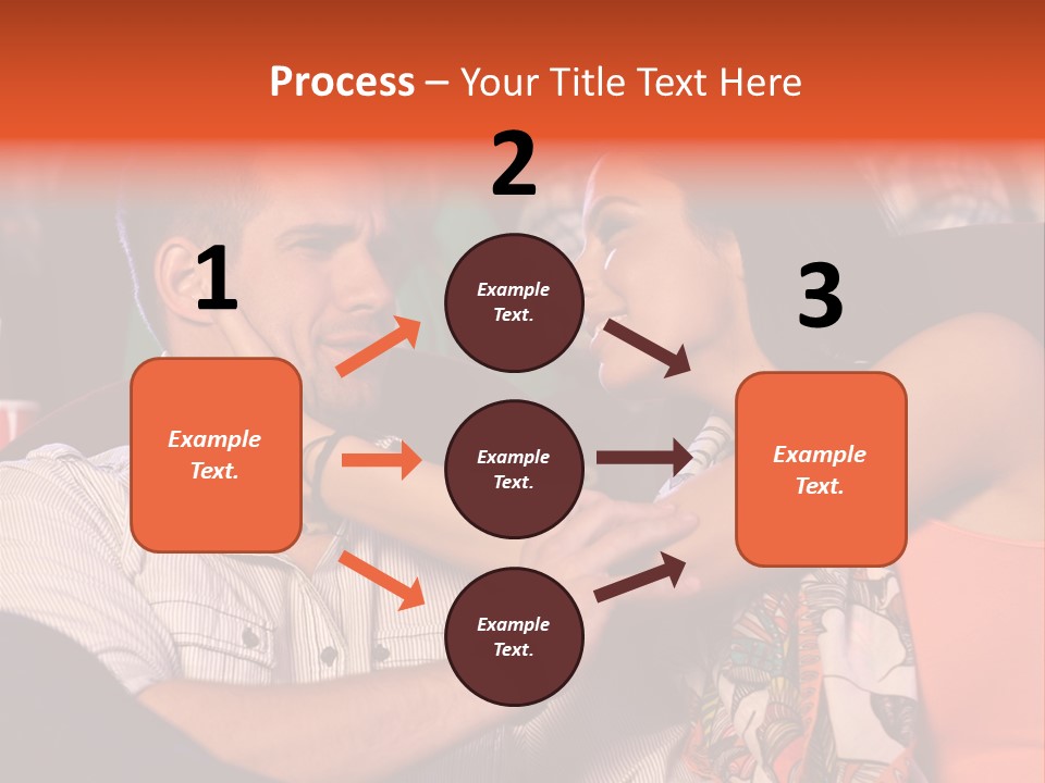 Movie Theater Hugging PowerPoint Template