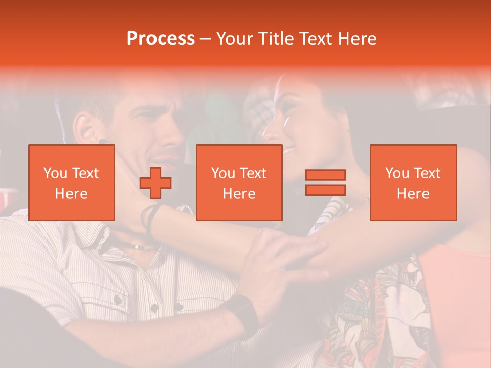 Movie Theater Hugging PowerPoint Template