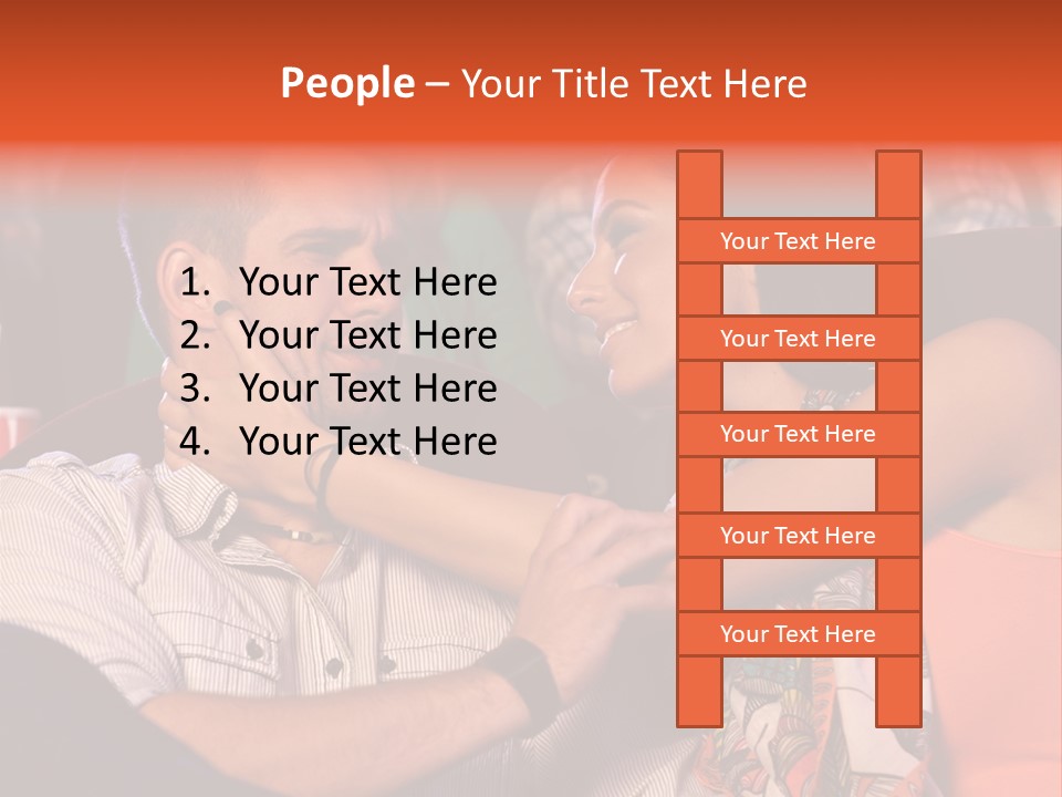 Movie Theater Hugging PowerPoint Template