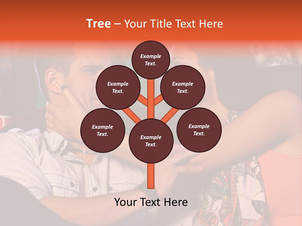 Movie Theater Hugging PowerPoint Template