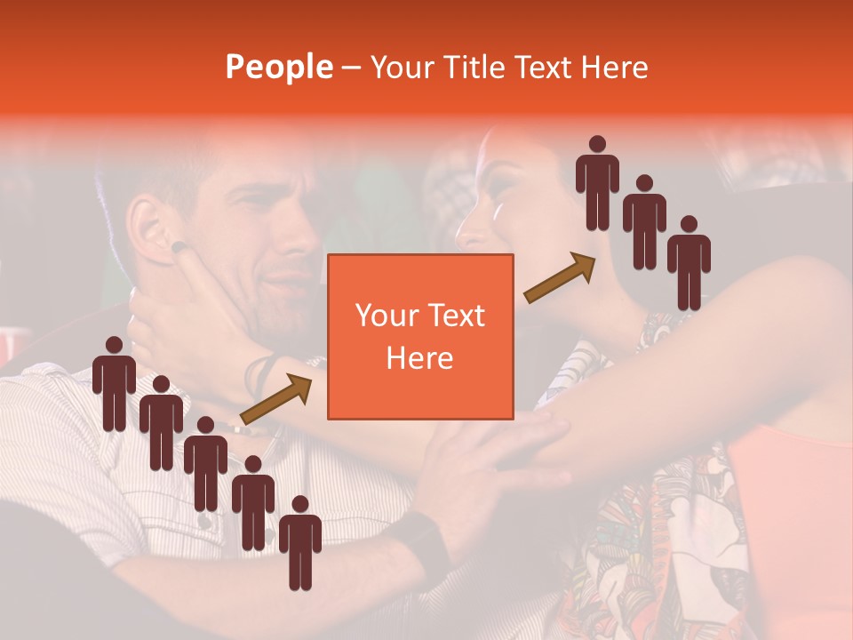 Movie Theater Hugging PowerPoint Template