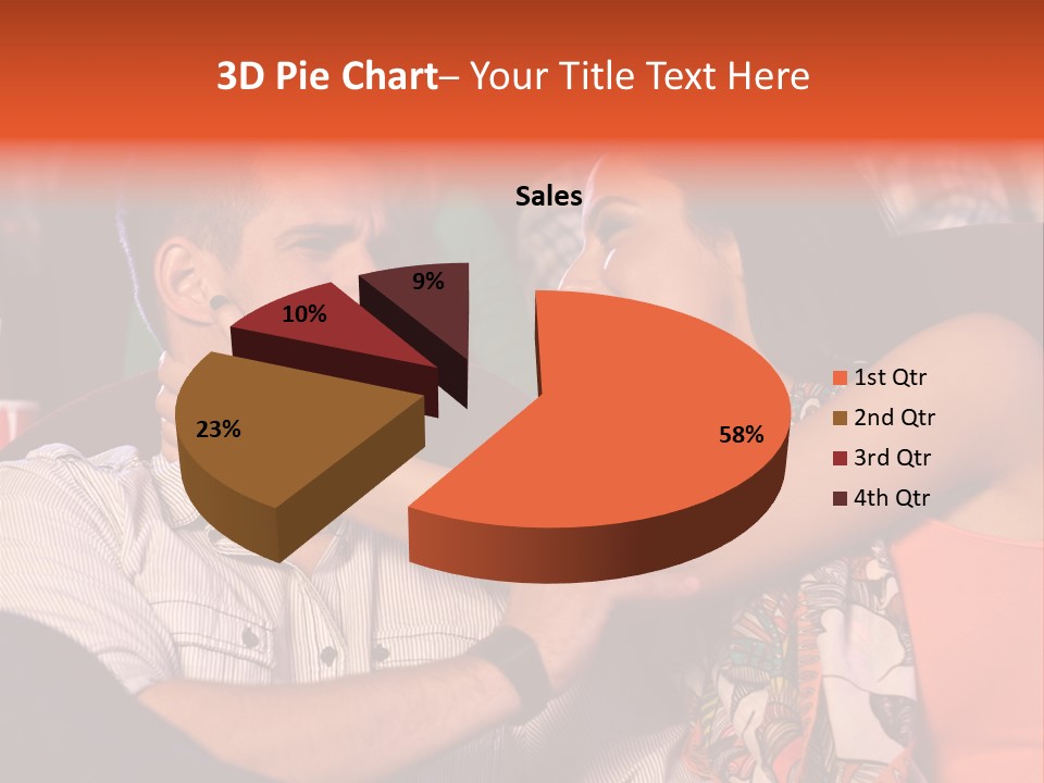 Movie Theater Hugging PowerPoint Template