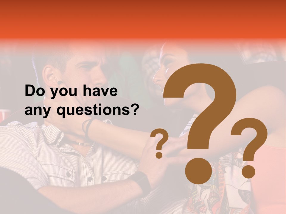 Movie Theater Hugging PowerPoint Template