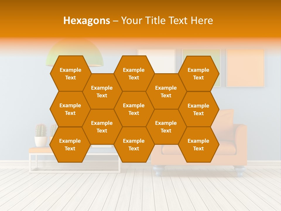 Colorful Indoor Livingroom PowerPoint Template