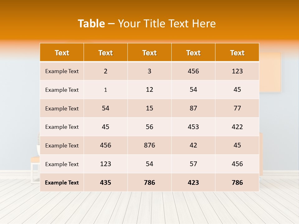 Colorful Indoor Livingroom PowerPoint Template