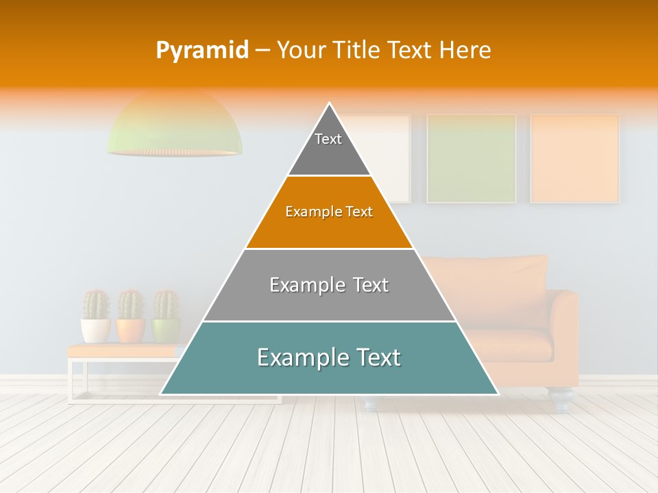 Colorful Indoor Livingroom PowerPoint Template